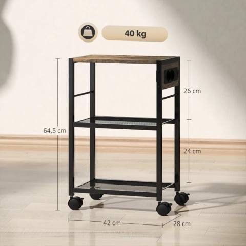 Stojan na tiskárnu | rustikálně hnědý č.4