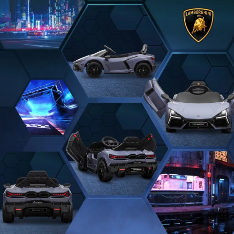 Dětské elektrické autíčko s licencí Lamborghini | šedé č.5