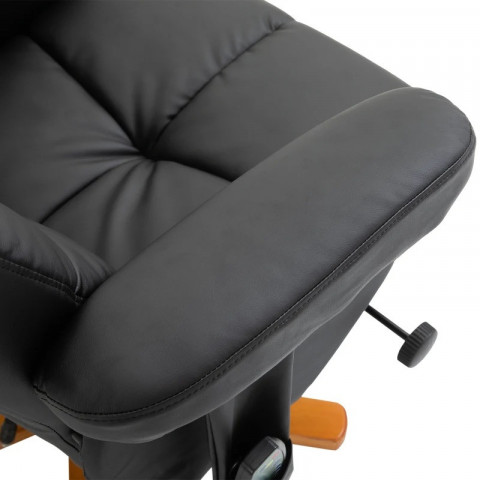 Masážní křeslo FIT s podnožkou | černé č.6