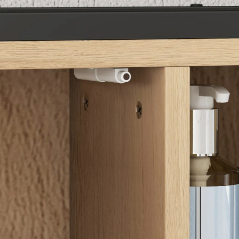 Koupelnová skříňka se zrcadlem, 60 x 16 x 58,5 cm | dub č.5