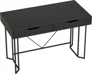 Psací stůl se 2 zásuvkami 120 x 60 x 77 cm | černý č.1