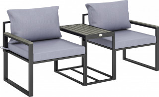 Balkonový nábytek s prodyšným potahem | šedý
