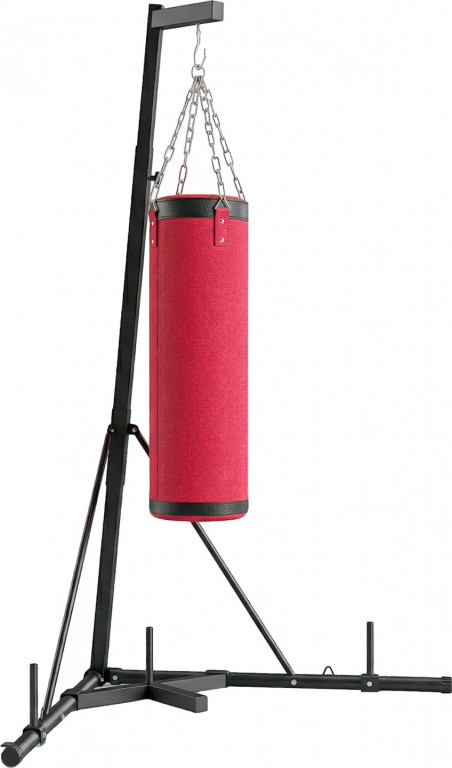 Stojan na boxovací pytel 185-231 cm | červený