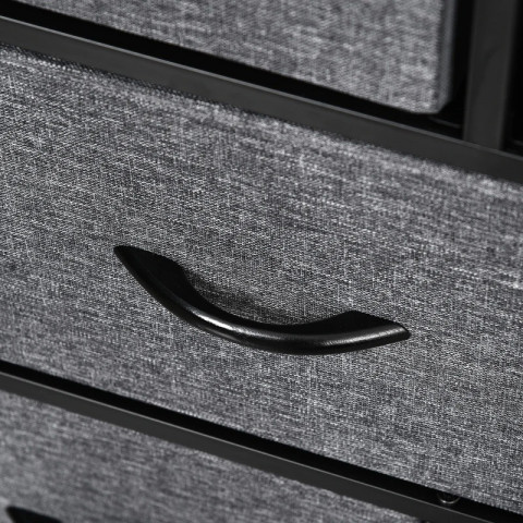 Komoda s 8 látkovými zásuvkami | šedá č.4