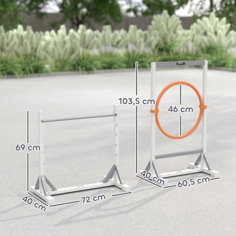 Agility překážky pro psy | bílé č.4