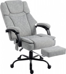 Ergonomická kancelářská židle s funkcí polohování a vyhřívání | šedá