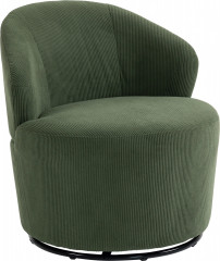 Moderní čalouněné křeslo se zahnutým opěradlem | zelené č.1