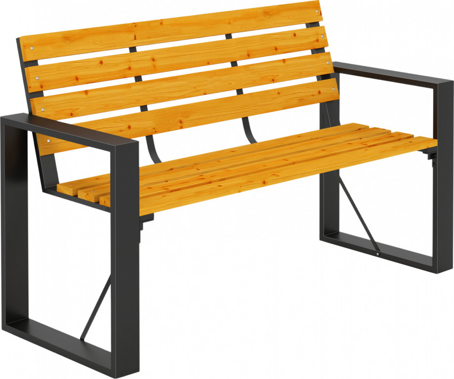 2místná dřevěná lavice 136 x 54 x 82 cm | přírodní