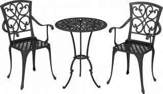 Zahradní bistro set | černý č.1