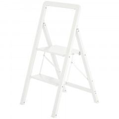 Skládací žebřík 41,5x49,7x82,6 cm | bílý č.2