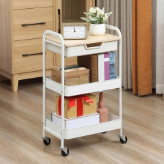 Servírovací vozík s rukojetí | bílý č.1