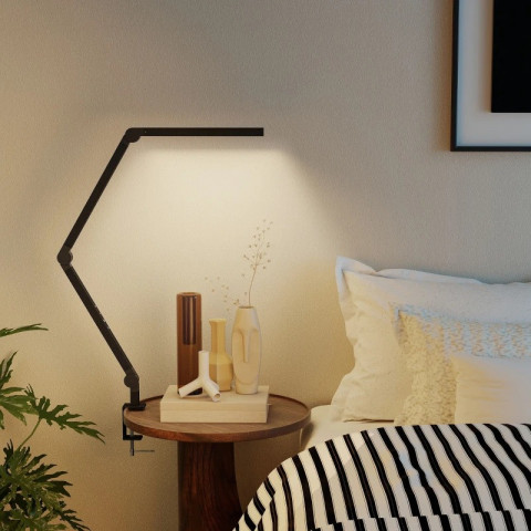 LED stolní lampa s otočným ramenem | černá č.4
