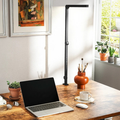 LED stolní lampa s otočným ramenem | černá č.5
