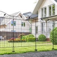 Dekorativní kovový plot 365x112cm| černý