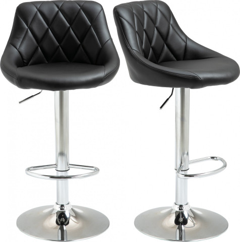 2x barová stolička Karim | čierna č.6