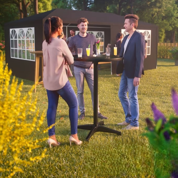 Barový stůl Ø60cm | černá