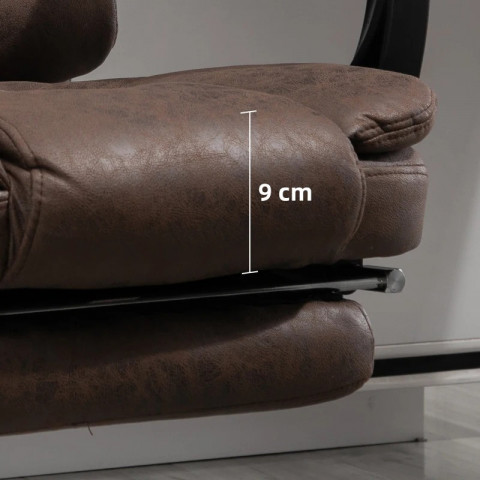 Kancelářská židle s masážní funkcí 65 x 70 x 111x119 cm | hnědá č.5