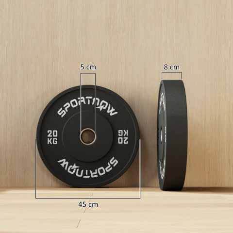 Sada 2 činek, 2 x 20 kg | černé č.4