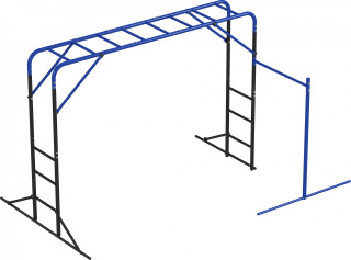 Venkovní lezecká věž s gymnastickou tyčí | černá č.1