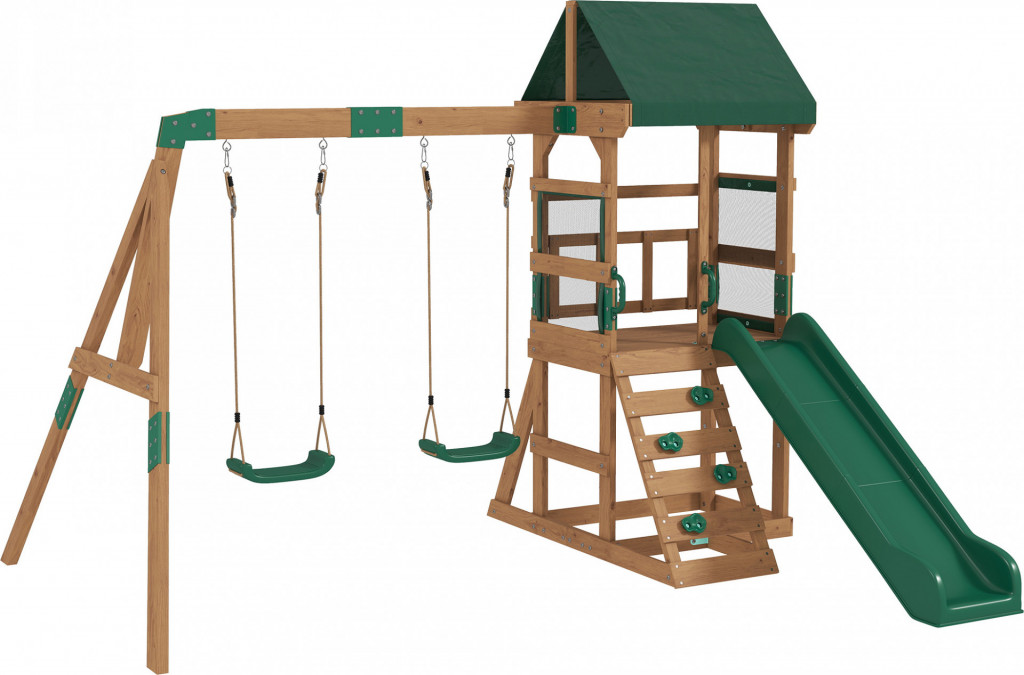 Dětská hrací věž se skluzavkou 315 x 284 x 233 cm | vícebarevná