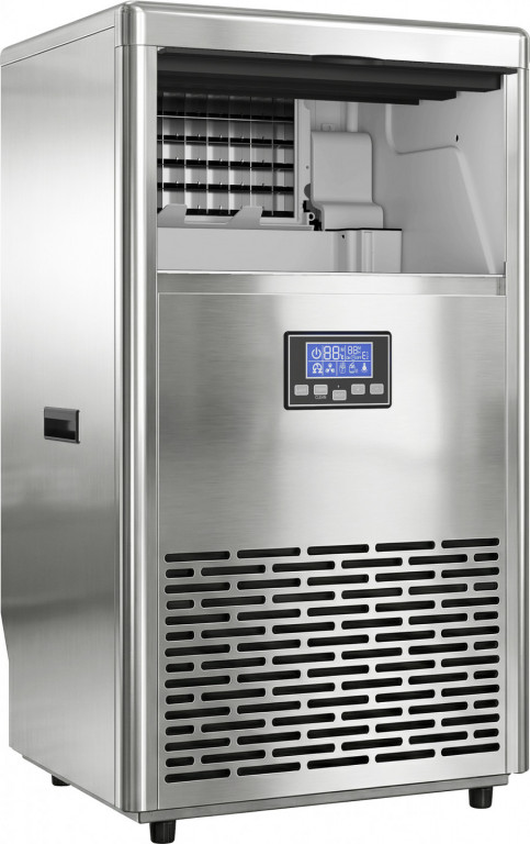 Komerční výrobník kostek ledu | stříbrný