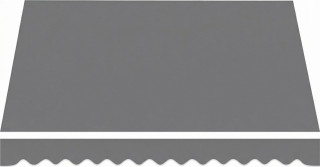 Markýzová látka s UV ochranou 3,5 x 2,5 cm | tmavě šedá č.1