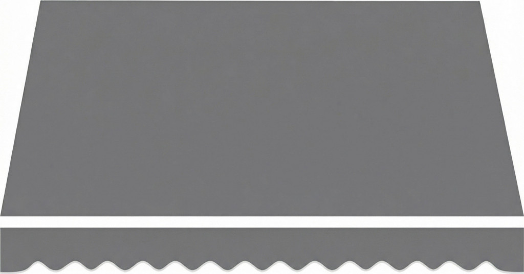 Markýzová látka s UV ochranou 3,5 x 2,5 cm | tmavě šedá