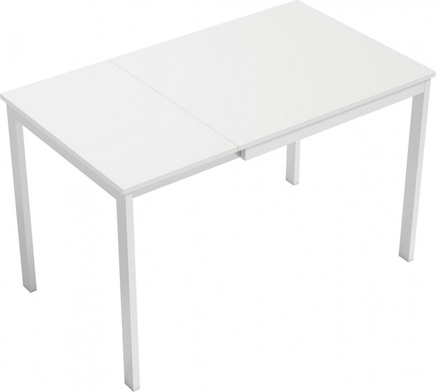 Rozkládací jídelní stůl 80/120 x 70 cm | bílý