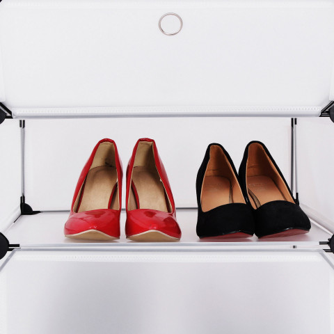 Regálový organizér 48 x 36 x 173 cm | transparentní č.4