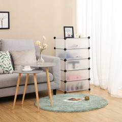 Regálový organizér 48 x 36 x 173 cm | transparentní č.2