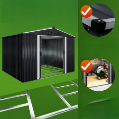 Zahradní domek s podstavcem XXL 260x205x180cm | antracit č.2