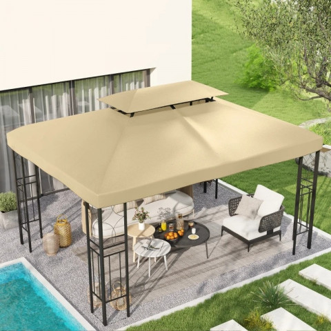 Náhradní střecha pro altán 3 x 4 m | béžová č.2