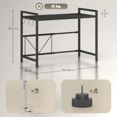 Výsuvný kuchyňský stojan | černý č.2