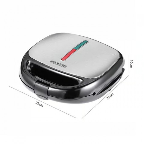 Toustovač, vaflova a gril 3 v1 800W |černý/stříbrný č.6