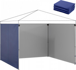 3 boční panely na altán 3 x 3 m | tmavě modré č.1