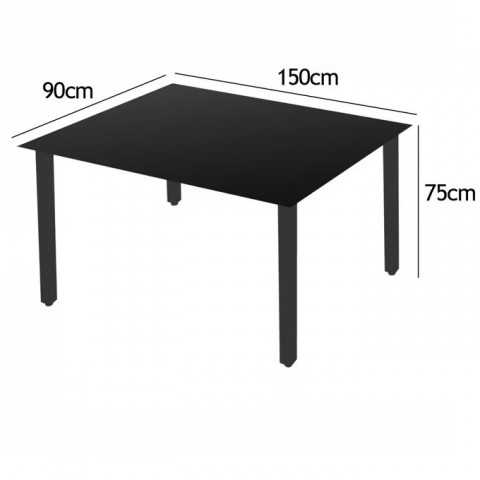 Zahradní sedací souprava Bern 7dílná | antracitová, hliník č.6