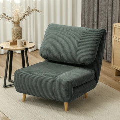 Rozkládací pohovka pro hosty 82 x 89 x 83 cm | zelená č.1