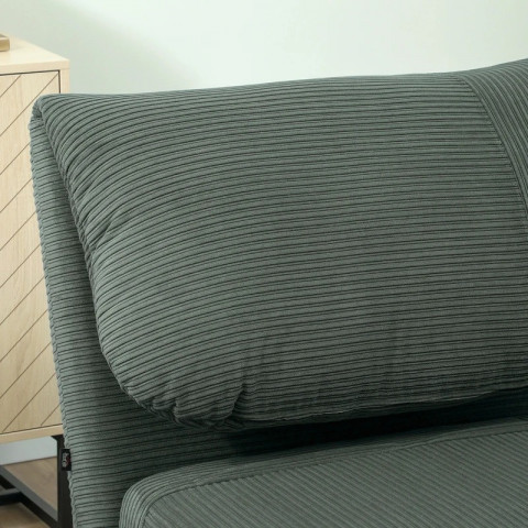 Rozkládací pohovka pro hosty 82 x 89 x 83 cm | zelená č.5