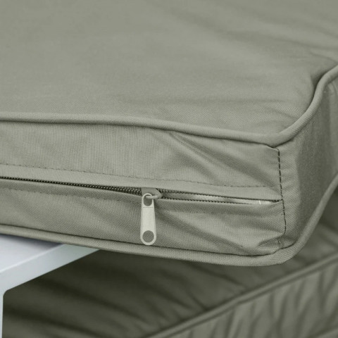 2 polštáře na zahradní židle 56 x 52 cm | tmavě šedé č.4