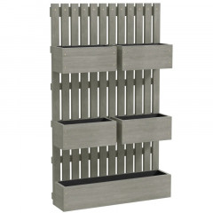 Vyvýšený záhon ze dřeva | šedý č.2