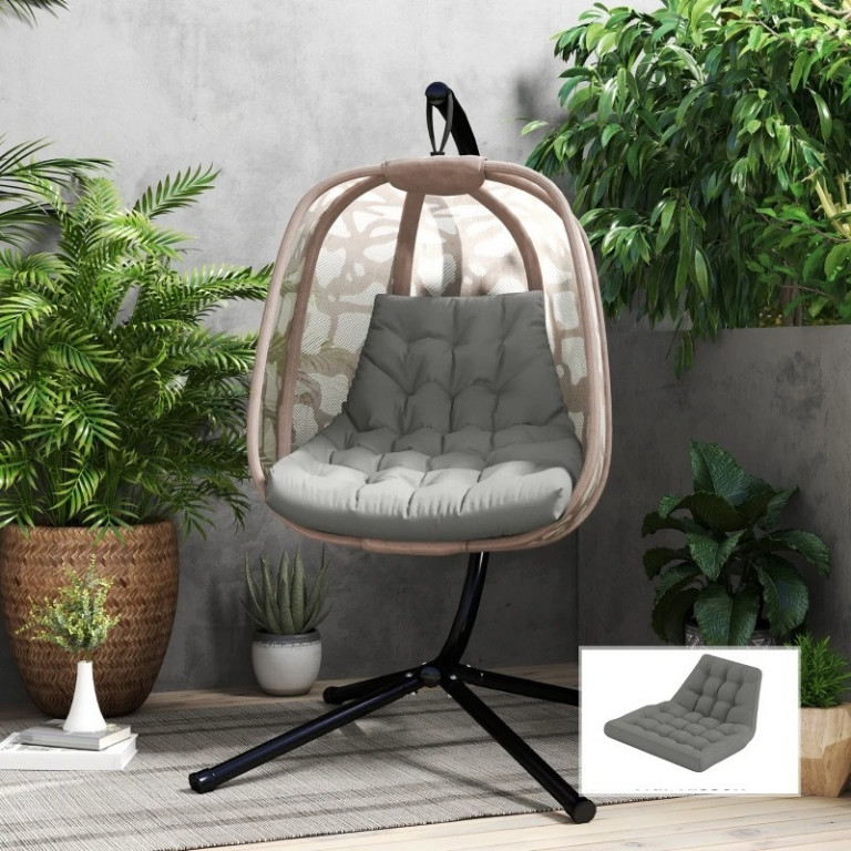 Polštářek na sedadlo 120x100x8 cm | šedý