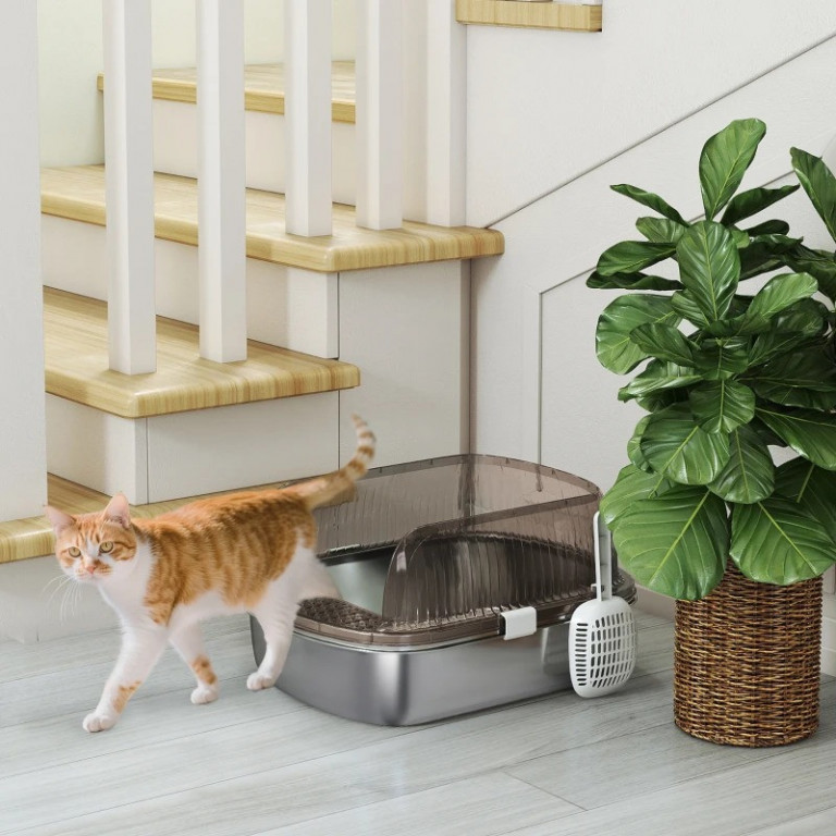 Kočičí toaleta XXL | antracitově šedá