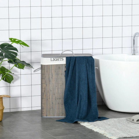 Koš na prádlo 100 litrů | šedý č.4