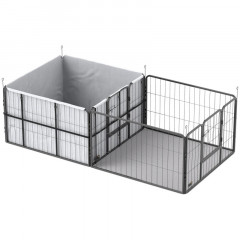Porodní box pro štěňata 203 x 102 x 60 cm | černý č.2