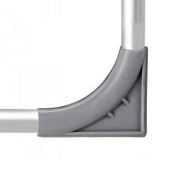 Sada 4 zahradních židlí | šedá + stříbrná č.2