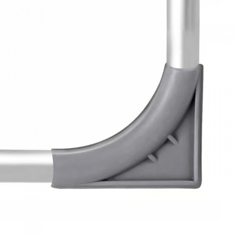 Sada 4 zahradních židlí | šedá + stříbrná č.2