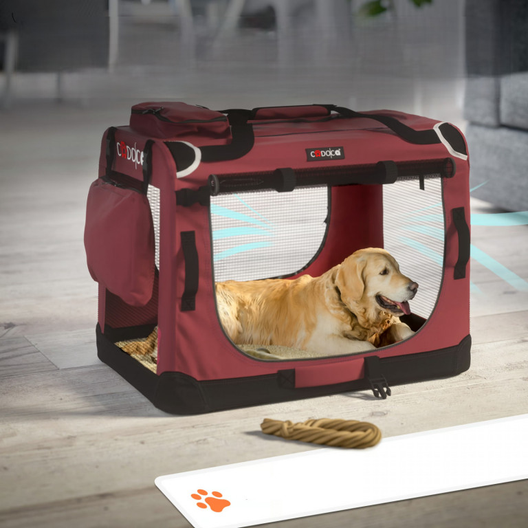 Přepravní taška pro psa XXXL 101x69x70cm | červená
