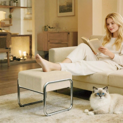 Taburet na nohy | béžový č.4