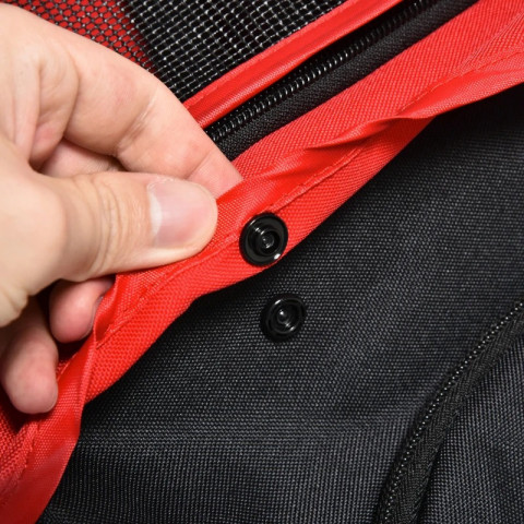 Skládací kočárek pro psy do 10 kg | červený č.4