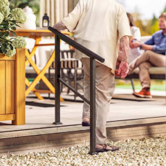 Schodišťové zábradlí pro 2-3 schody | černé